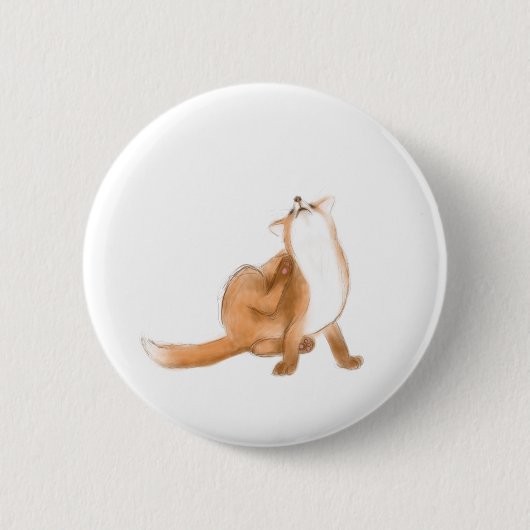 Scratching fox button (Vorderseite)