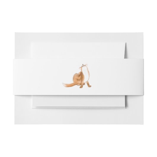 Scratching fox einladungsbanderole (Vorderseite Beispiel)