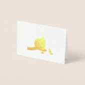 Scratching fox folienkarte (Vorderseite)