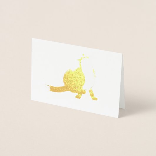 Scratching fox folienkarte (Vorderseite)