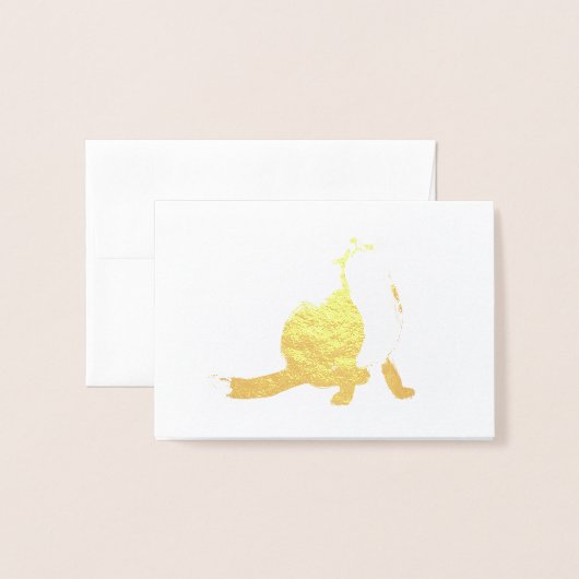 Scratching fox folienkarte (Vorderseite mit Umschlag)