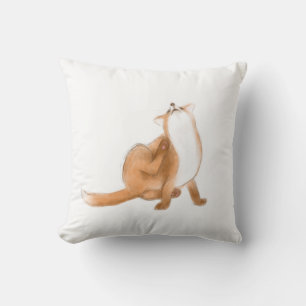 Scratching fox kissen