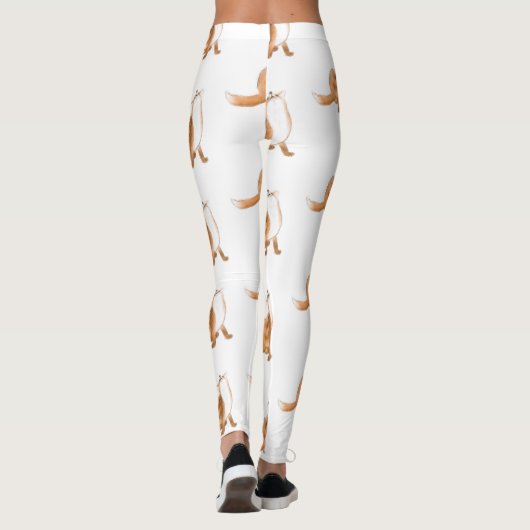 Scratching fox leggings (Rückseite)