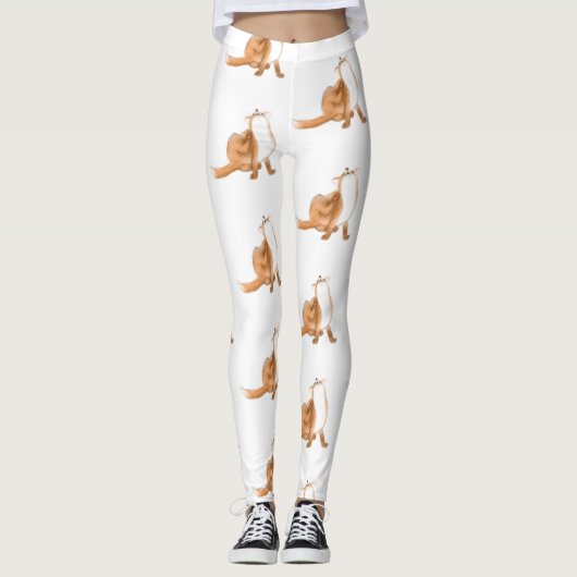 Scratching fox leggings (Vorderseite)