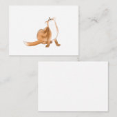 Scratching fox mitteilungskarte (Vorne/Hinten)