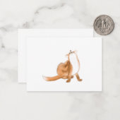 Scratching fox mitteilungskarte (Vorderseite/Rückseite Beispiel)