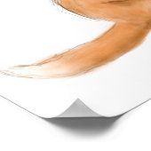 Scratching fox poster (Ecke)