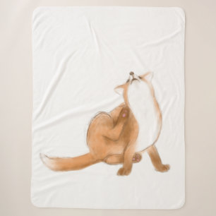 Scratching fox sherpadecke