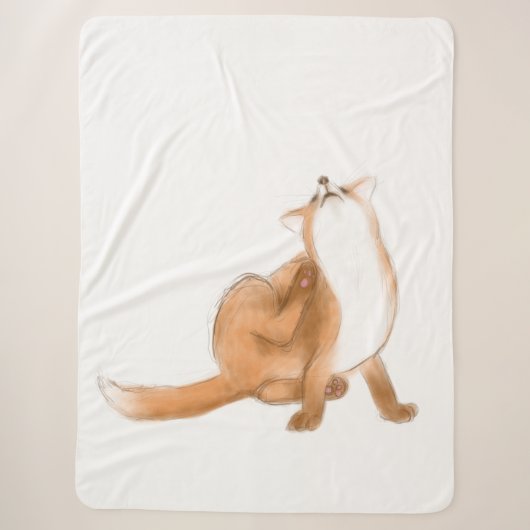 Scratching fox sherpadecke (Vorderseite)