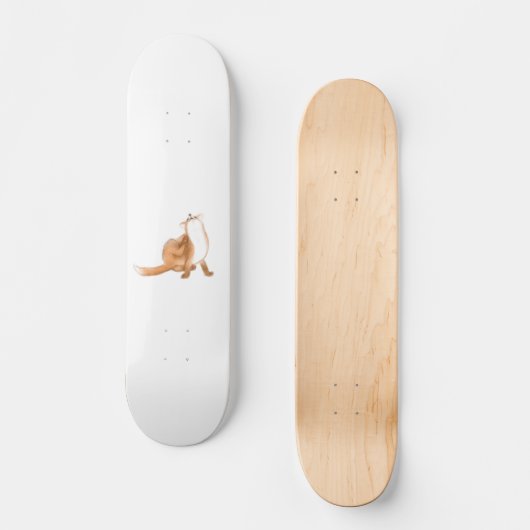 Scratching fox skateboard (Vorderseite)