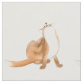 Scratching fox stoff (Nahaufnahme)