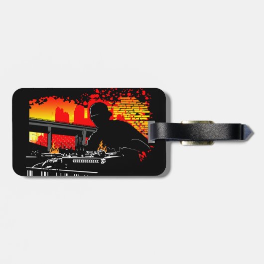 Scratching Hits Gepäckanhänger (Rückseite horizontal)