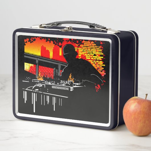 Scratching Hits Metall Brotdose (Beispiel)