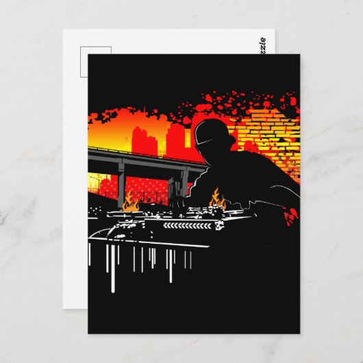 Scratching Hits Postkarte (Vorne/Hinten)