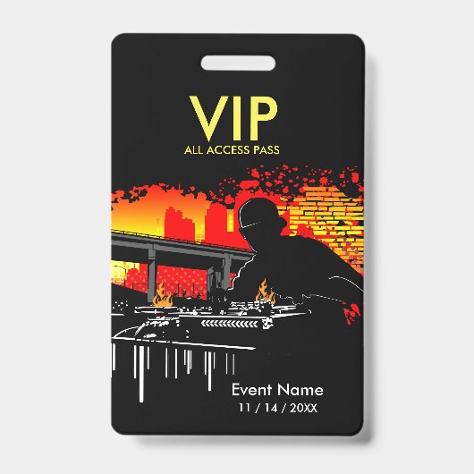 Scratching Hits VIP All Access Ausweis (Vorderseite)