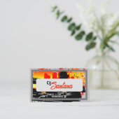 Scratching Hits Visitenkarte (Stehend Vorderseite)