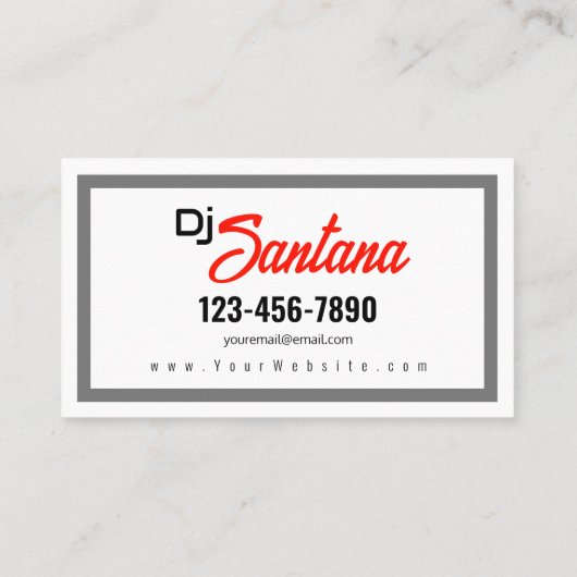 Scratching Hits Visitenkarte (Rückseite)