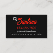 Scratching Hits Visitenkarte (Rückseite)