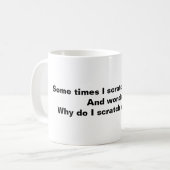 Scratching my head kaffeetasse (Vorderseite Links)