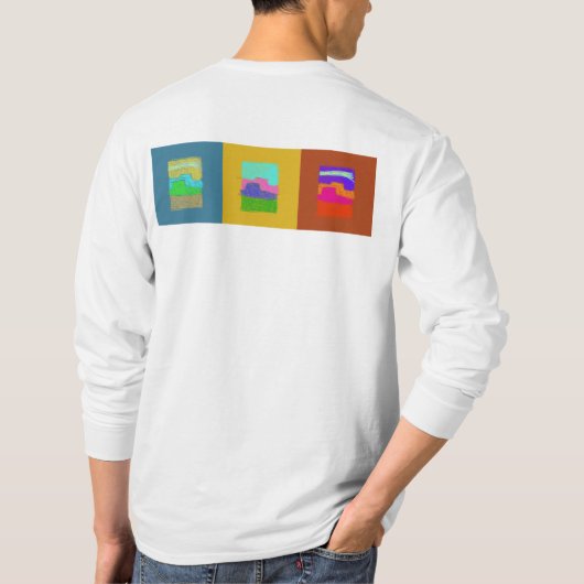 Scratchy Buttes-Triptychon-T - Shirt (Rückseite)