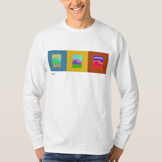 Scratchy Buttes-Triptychon-T - Shirt (Vorderseite)