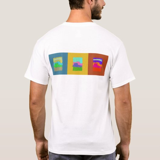 Scratchy Buttes-Triptychon-T - Shirt (Rückseite)