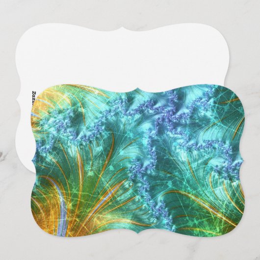 Scratchy Fraktal Feiertagskarte (Vorne/Hinten)