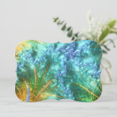 Scratchy Fraktal Feiertagskarte (Stehend Vorderseite)