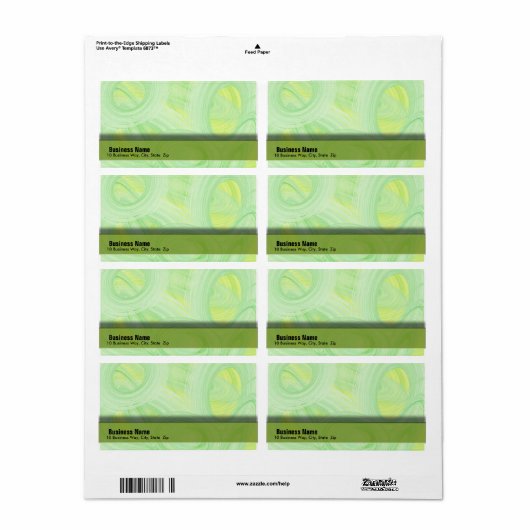 Scratchy Green Spirals (Vorne)