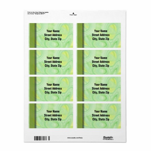 Scratchy Green Spirals (Vorne)