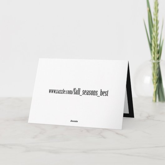 Scratchy Yellow and Red Halloween Text Image Karte (Rückseite)