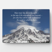 Scrates Quote Mount Rainier Fotoplatte (Vorderseite)