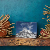 Scrates Quote Mount Rainier Fotoplatte (Seite)