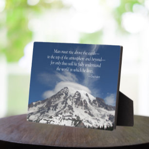 Scrates Quote Mount Rainier Fotoplatte