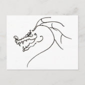 Scrawl Dragon Postkarte (Vorderseite)