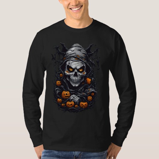 Scray Halloween Design T-Shirt (Vorderseite)