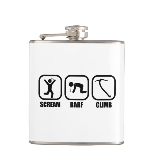 Scream Barf Climb Flachmann (Vorderseite)
