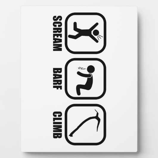 Scream Barf Climb Fotoplatte (Vorderseite)