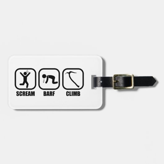Scream Barf Climb Gepäckanhänger (Vorderseite horizontal)