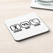 Scream Barf Climb Getränkeuntersetzer (Linke Seite)