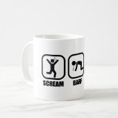 Scream Barf Climb Kaffeetasse (Vorderseite Links)
