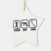 Scream Barf Climb Keramik Ornament (Links)