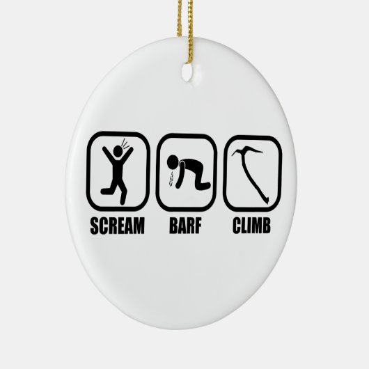 Scream Barf Climb Keramik Ornament (Rechts)