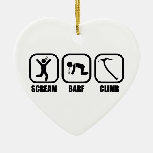 Scream Barf Climb Keramik Ornament (Vorne)