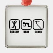 Scream Barf Climb Ornament Aus Metall (Vorne)