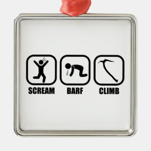 Scream Barf Climb Ornament Aus Metall