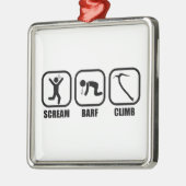 Scream Barf Climb Ornament Aus Metall (Links)