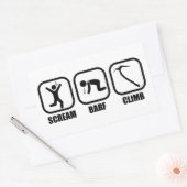 Scream Barf Climb Rechteckiger Aufkleber (Umschlag)