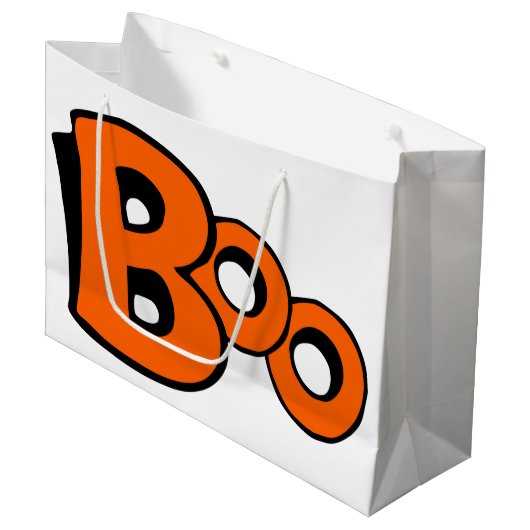 Scream Boo Große Geschenktüte (Vorderseite Schrägansicht)
