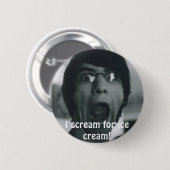 scream_by_readerfreek, schreie ich für Eiscreme! Button (Vorne & Hinten)